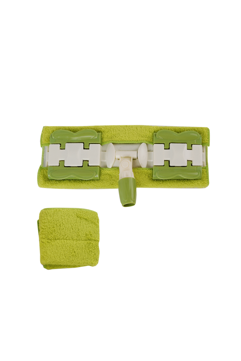 Mandallı Mop Başlığı + Yedek Bez – Yeşil